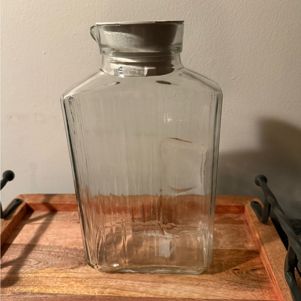 Large Glass container with lid